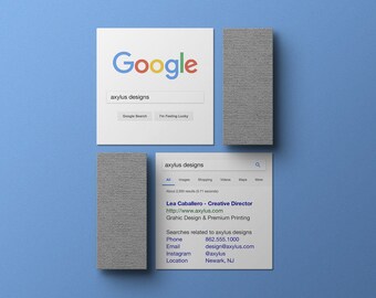 Google Business Cards • Digital Print, High Resolution JPG