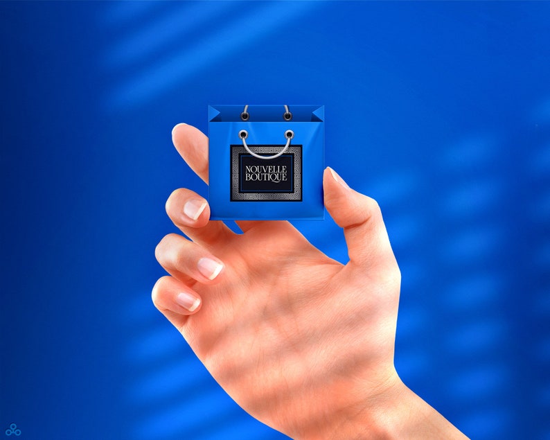 Shopping Bag Boutique Business Cards Online Store Etsy