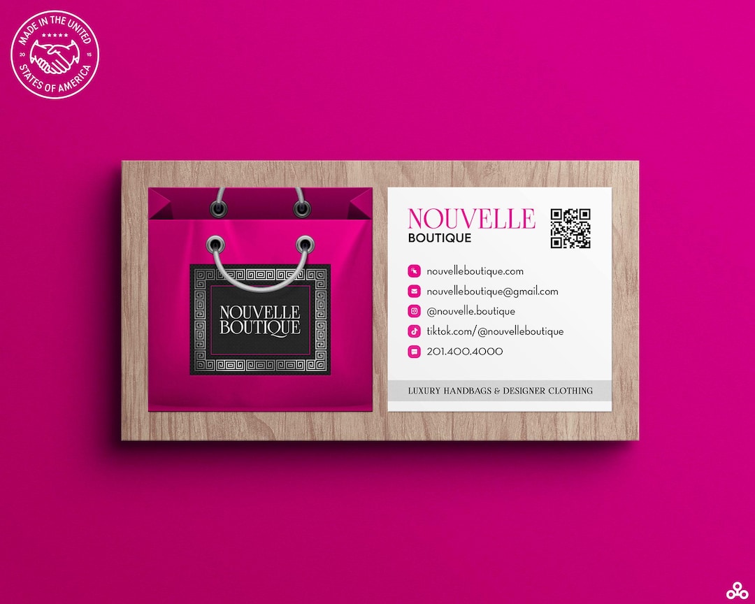 Buy Shopping Bag Boutique Business Cards • Online Store, Ecommerce