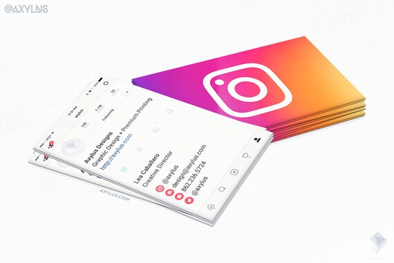 Social media business cards online