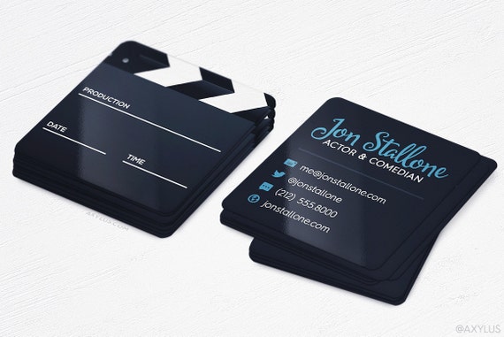 mini actor business cards