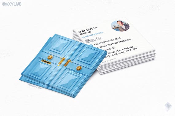 real estate agent business cards square mini cards design etsy real estate agent business cards