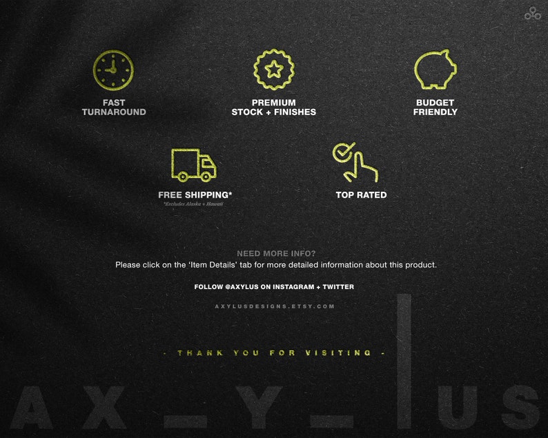 Puede incluir: Fondo negro con texto e iconos dorados. El texto incluye "Entrega r&aacute;pida", "Stock + Acabados Premium", "Econ&oacute;mico", "Mejor valorado" y "&iquest;Necesitas m&aacute;s informaci&oacute;n?" con redes sociales y una direcci&oacute;n web.