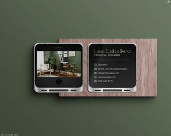 iPhone Business Cards - Phone Repair, Tech Sales, Rounded Corners, Square Mini Cards - Full Color Printing