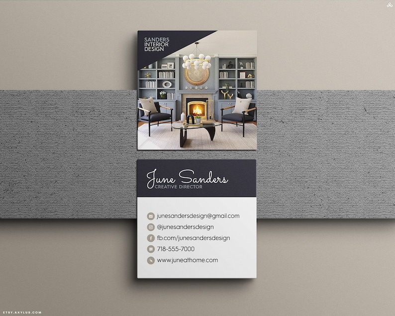 Interior Designer Business Cards, House Staging, Home Decorating ...