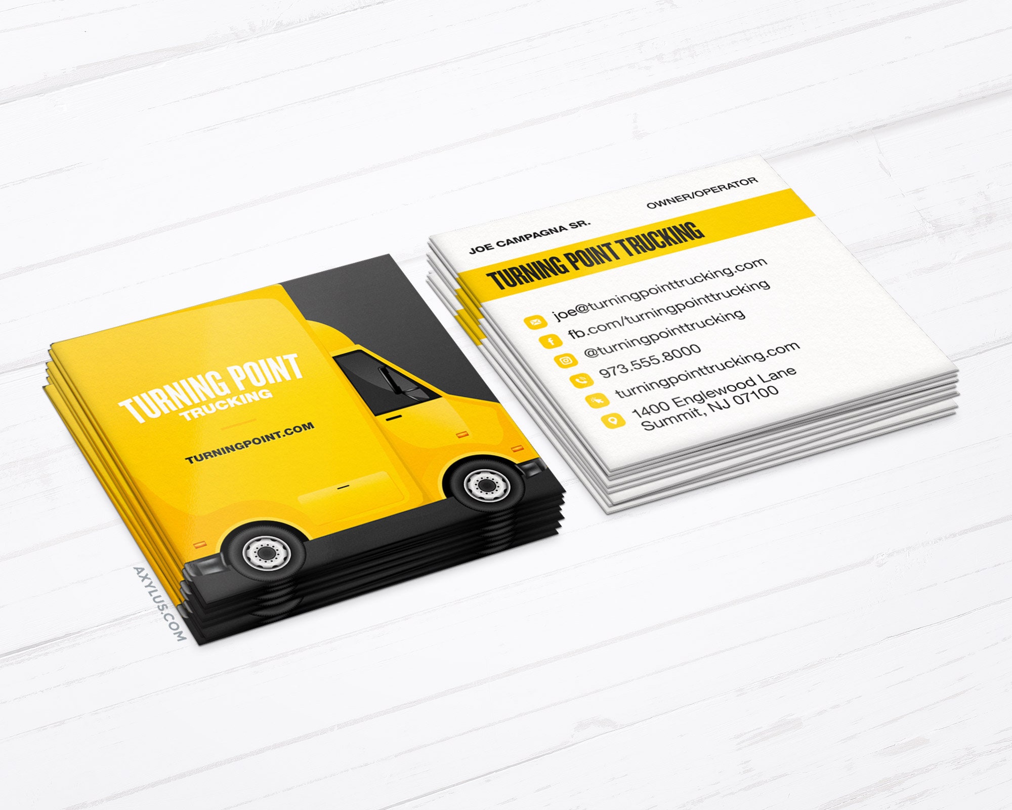 Hauling Business Card Example
