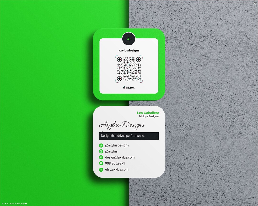 Tik Tok Business Cards Cards to Promote Your Social Media, Marketing