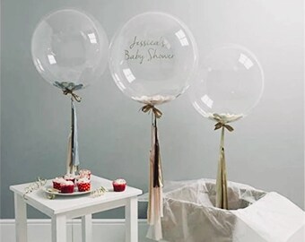 clear balloons etsy