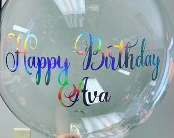 DIY 18-24, inch personalized Clear balloon, custom clear balloon, custom balloon, birthday balloon, giant balloon, quinceaña, wedding,