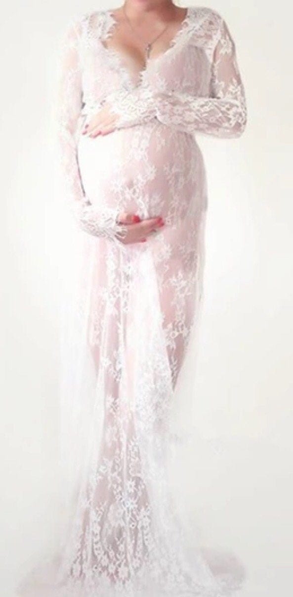 milk bath maternity lace dress
