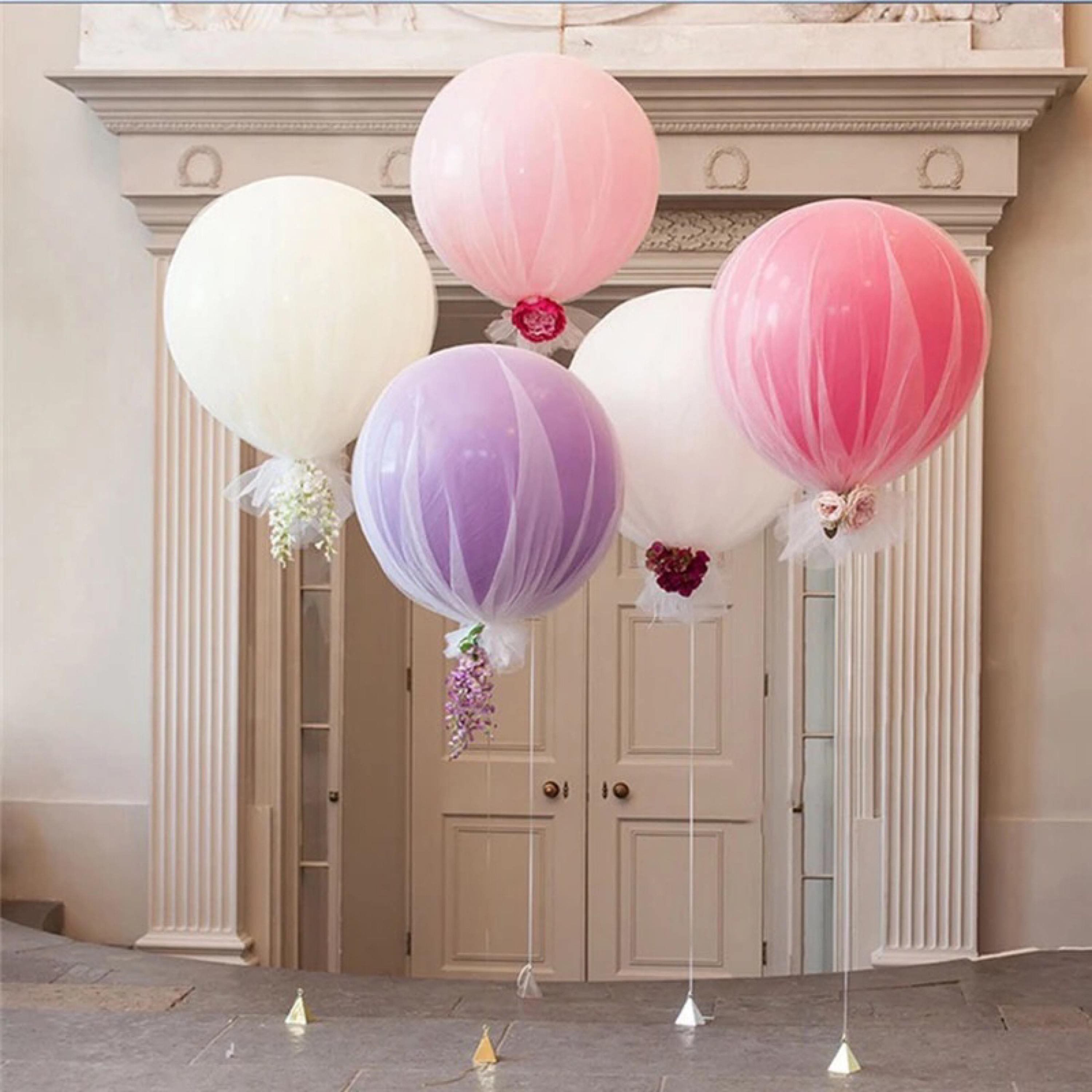 DIY TULLE BALLOON kit 36 round balloon for all Etsy