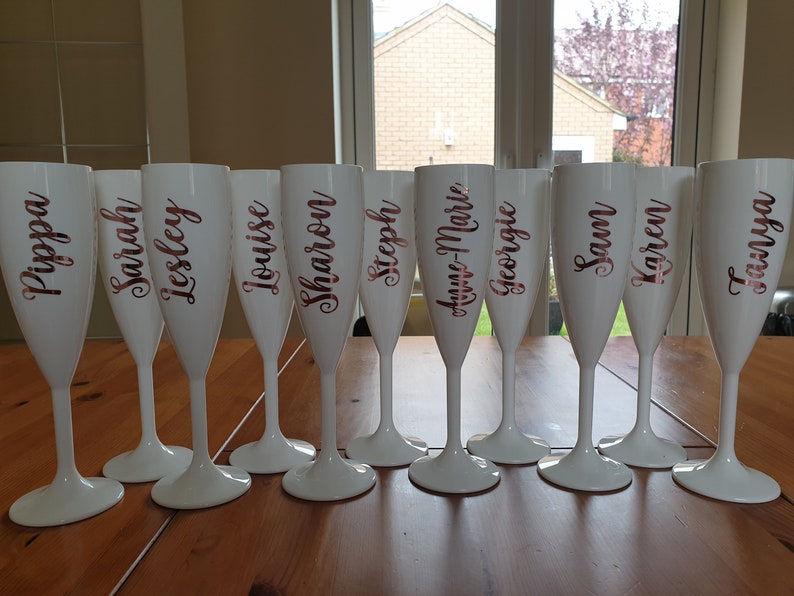 DIY Wedding Vinyl Decal Champagne Flute Decals Party Etsy