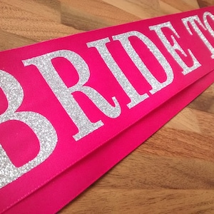 Bachelorette sash, Bridal Party Sash, Bridal Shower, Bride to Be Sash, Bachelorette Sashes, Custom Sash, Gift for bride, Hen Party, hen do