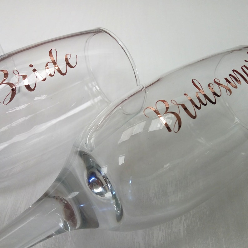 Bridal Champagne Flute Decal Vinyl Sticker ONLY DIY Party Etsy UK
