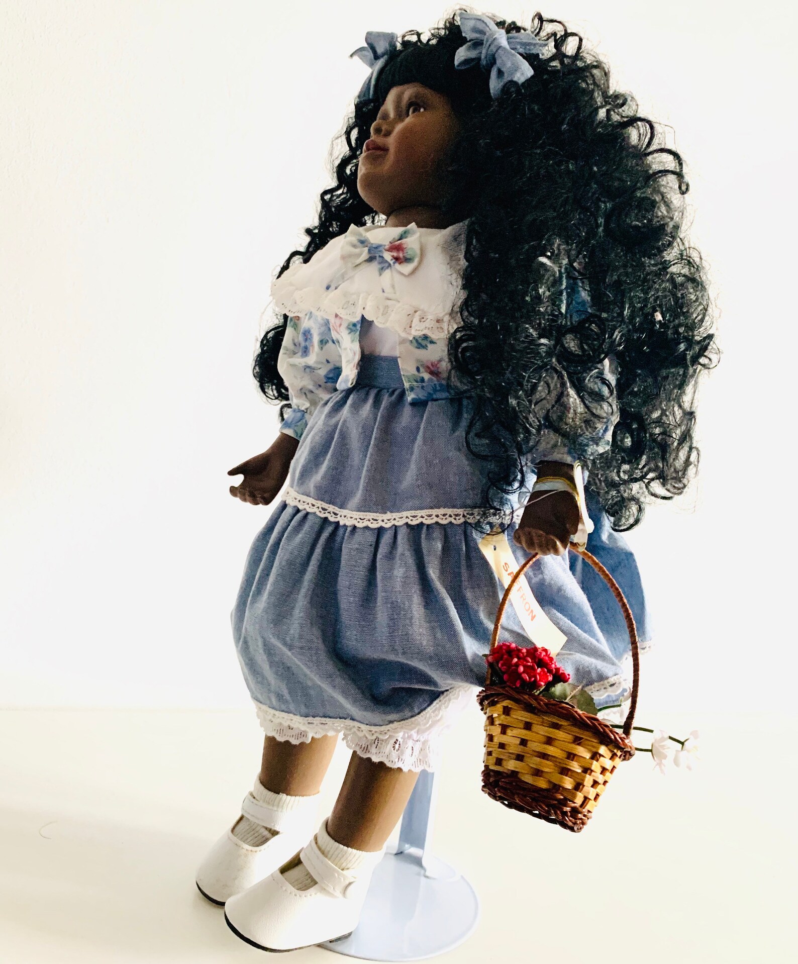 The Alberon Dolls Collection Saffron Porcelain Doll & Stand Etsy