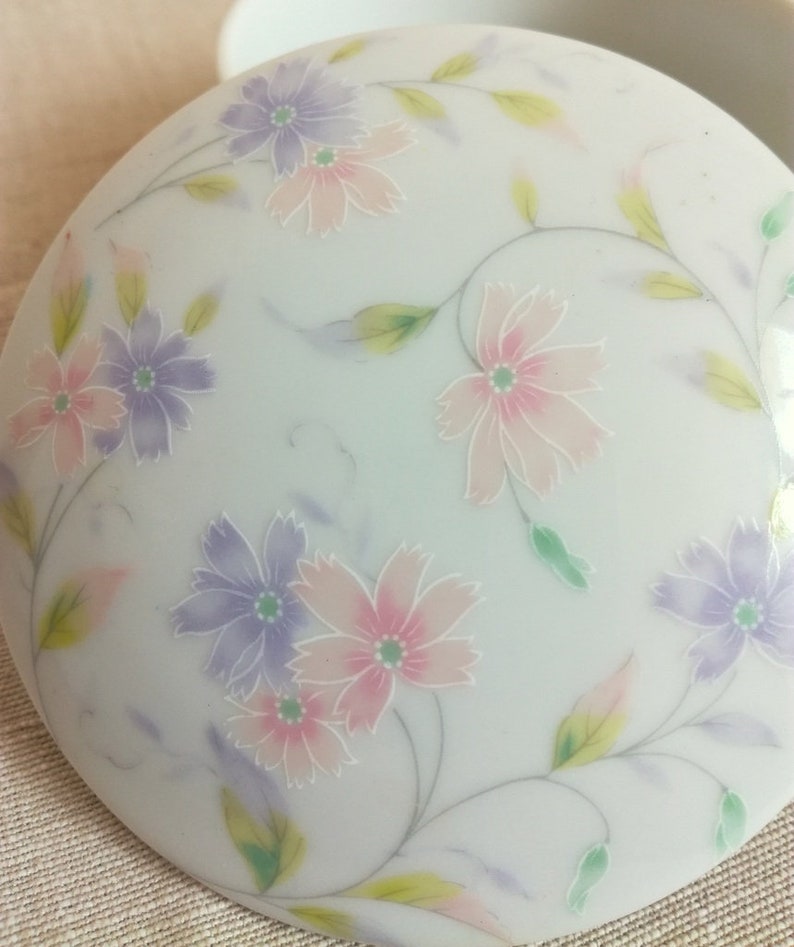 Made in Japan Porcelain Floral Trinket Box