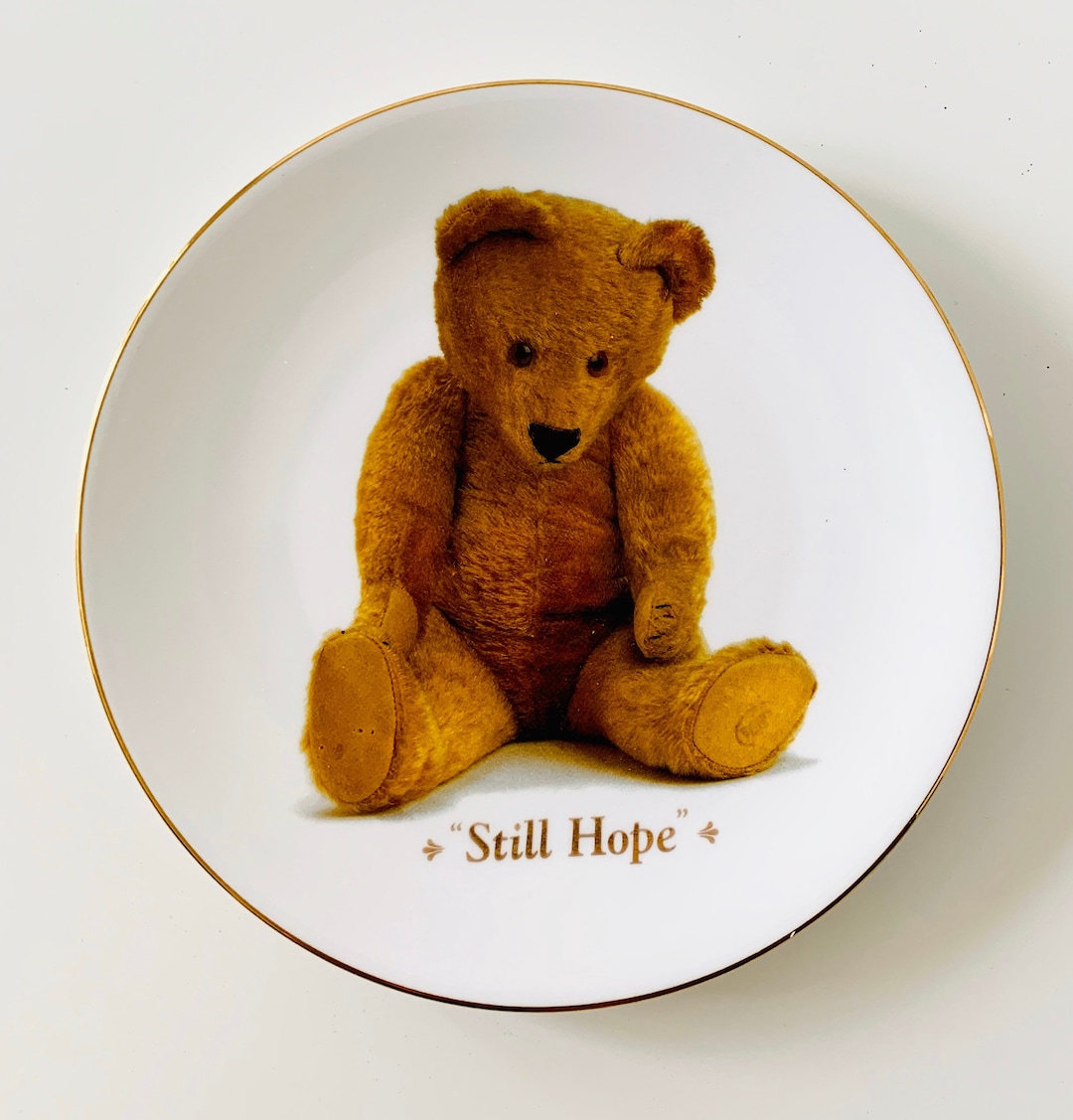 Plato de porcelana para coleccionistas de ositos de peluche 'Still
