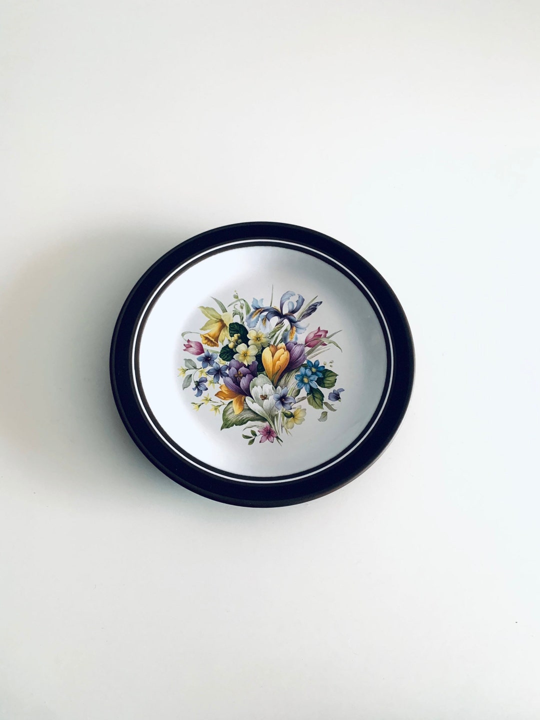 Vintage Collectible Hornsea Pottery Plate With Floral Motif Etsy