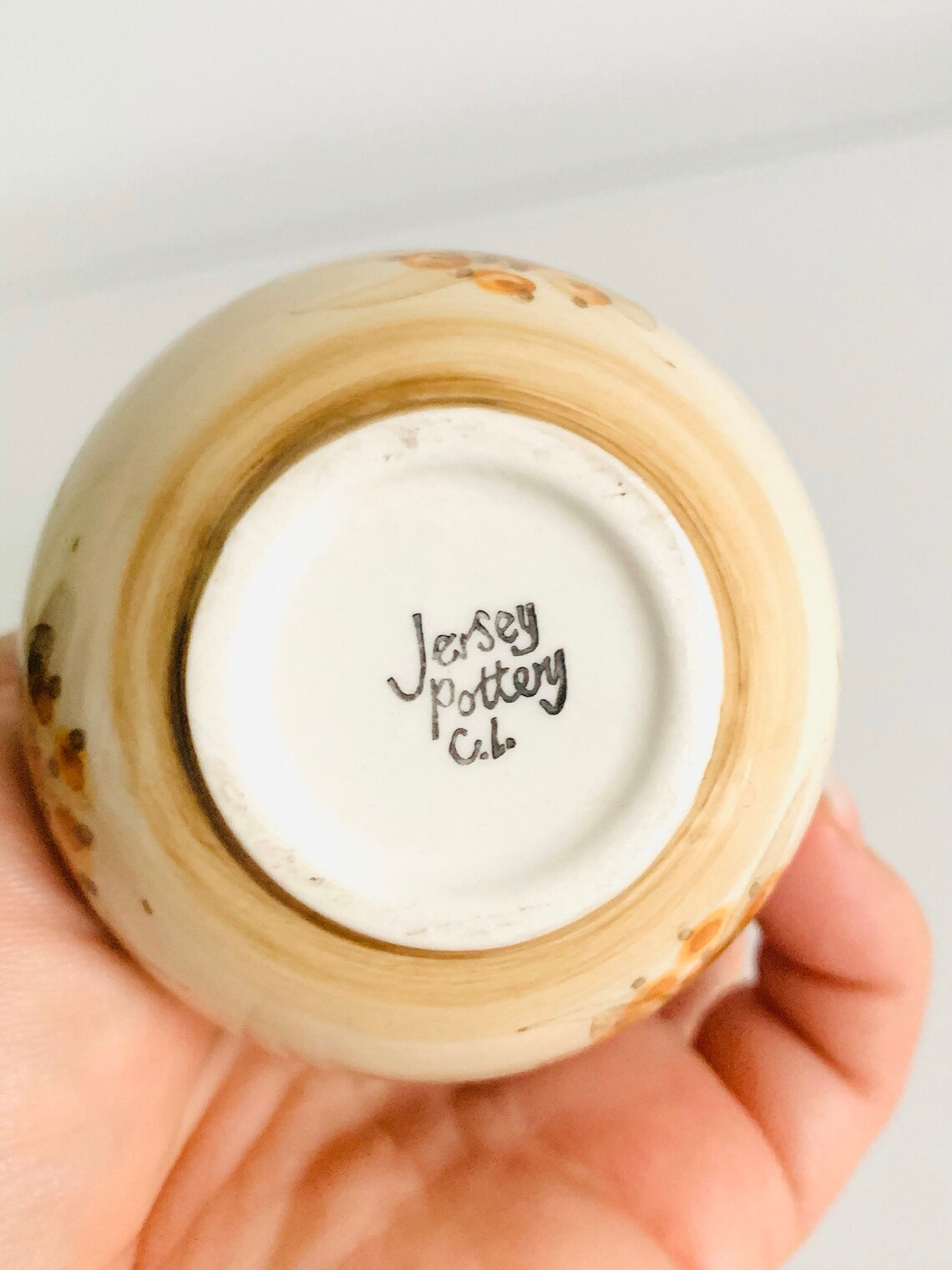 Vintage Jersey Pottery Mini Vase Etsy UK