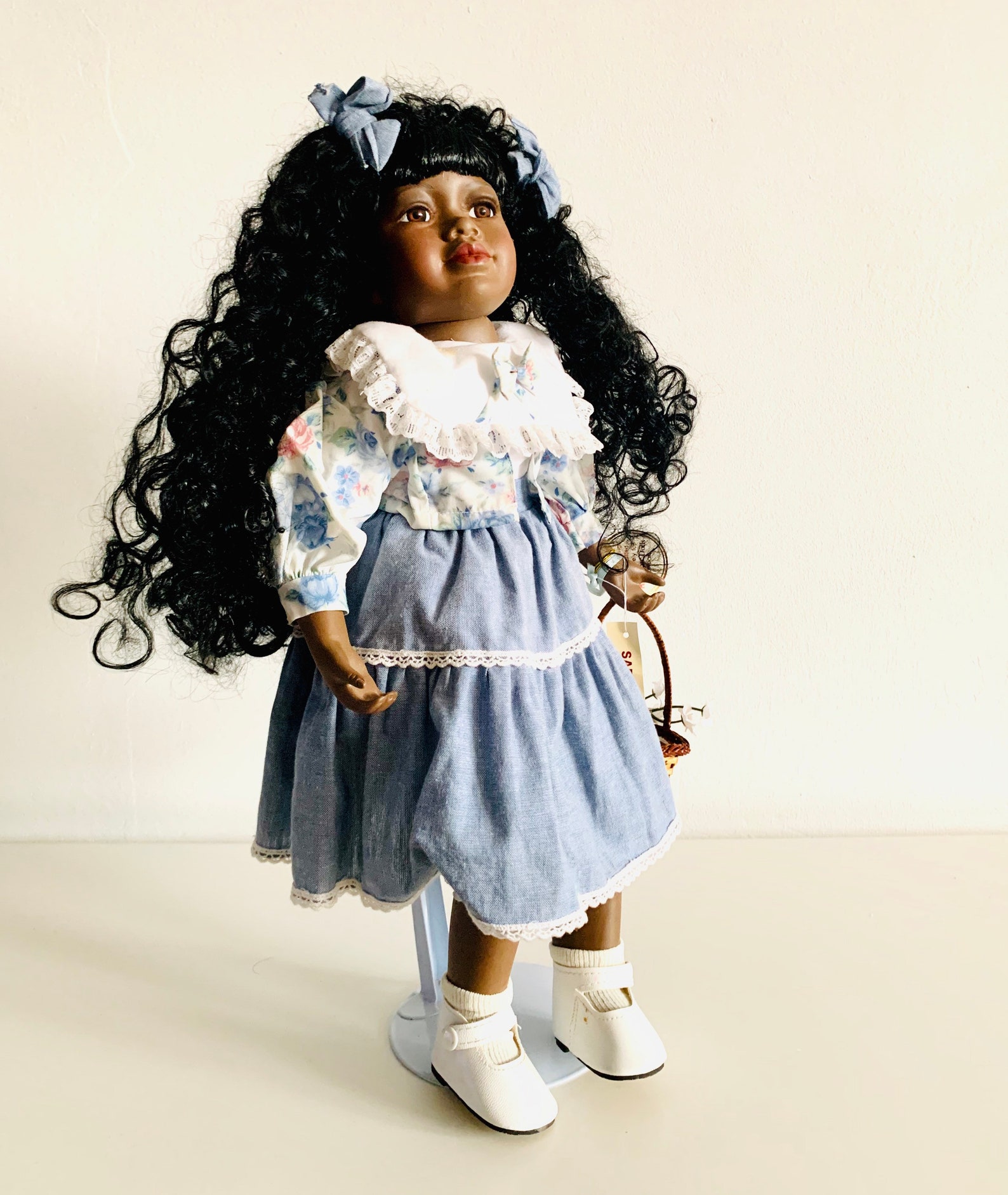 The Alberon Dolls Collection Saffron Porcelain Doll & Stand Etsy