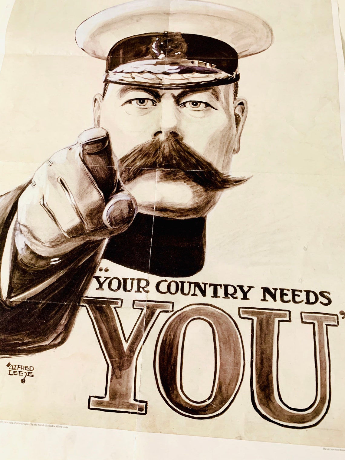 MUY GRANDE Cartel de reclutamiento icónico de Lord Kitchener - Etsy España