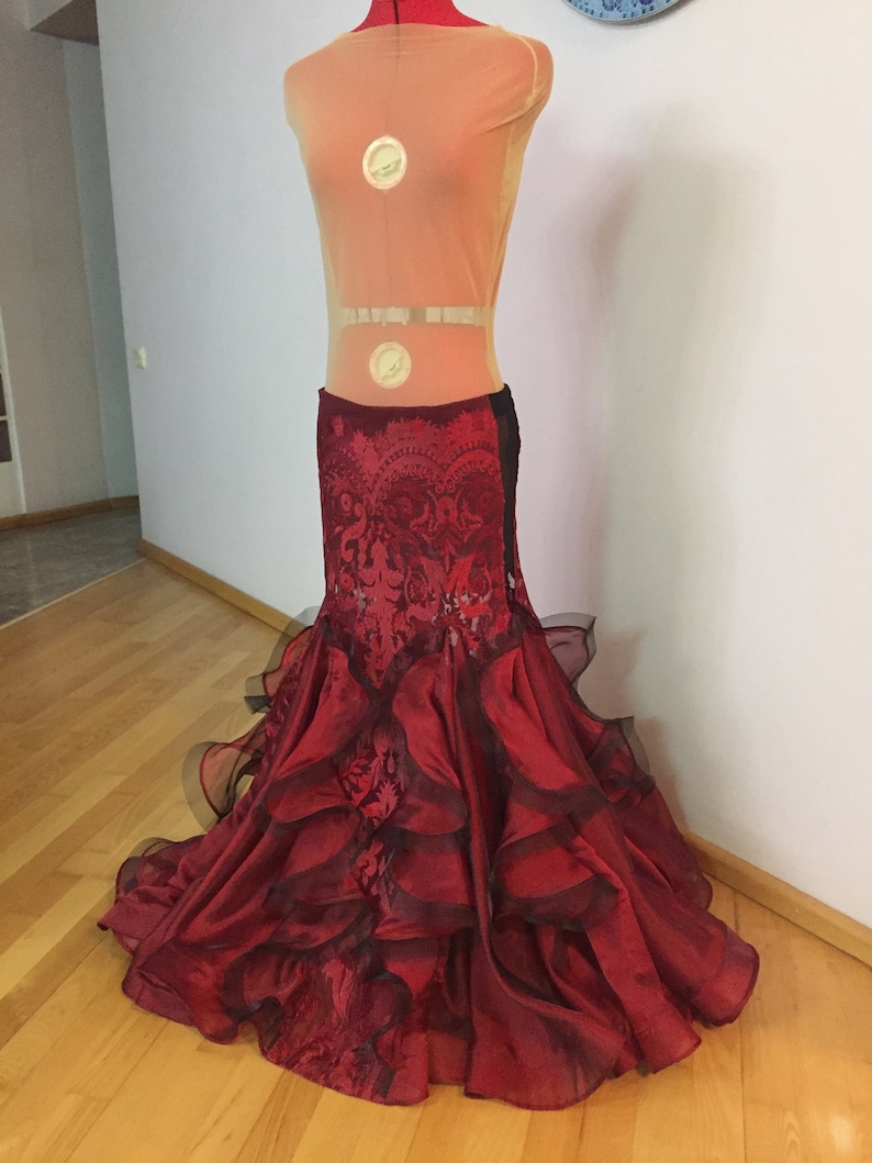 Mermaid Skirt for Belly Dancing With Ruffles. Etsy