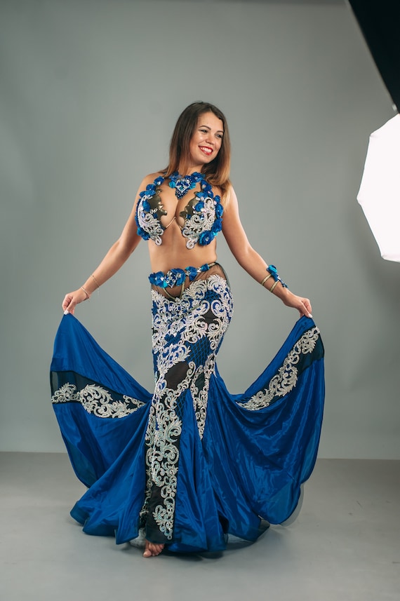 Trajes danza oriental corte sirena Ropa bellydance