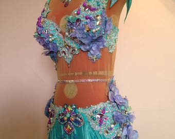 Oriental costume: Lavender aqua