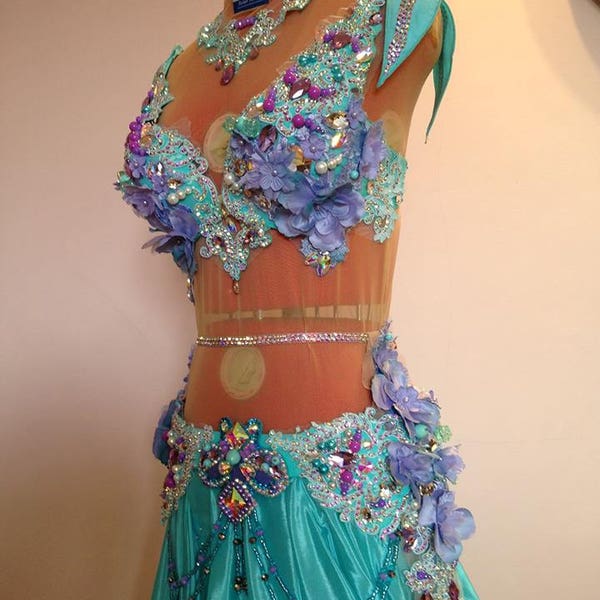 Costume oriental: Aqua lavande