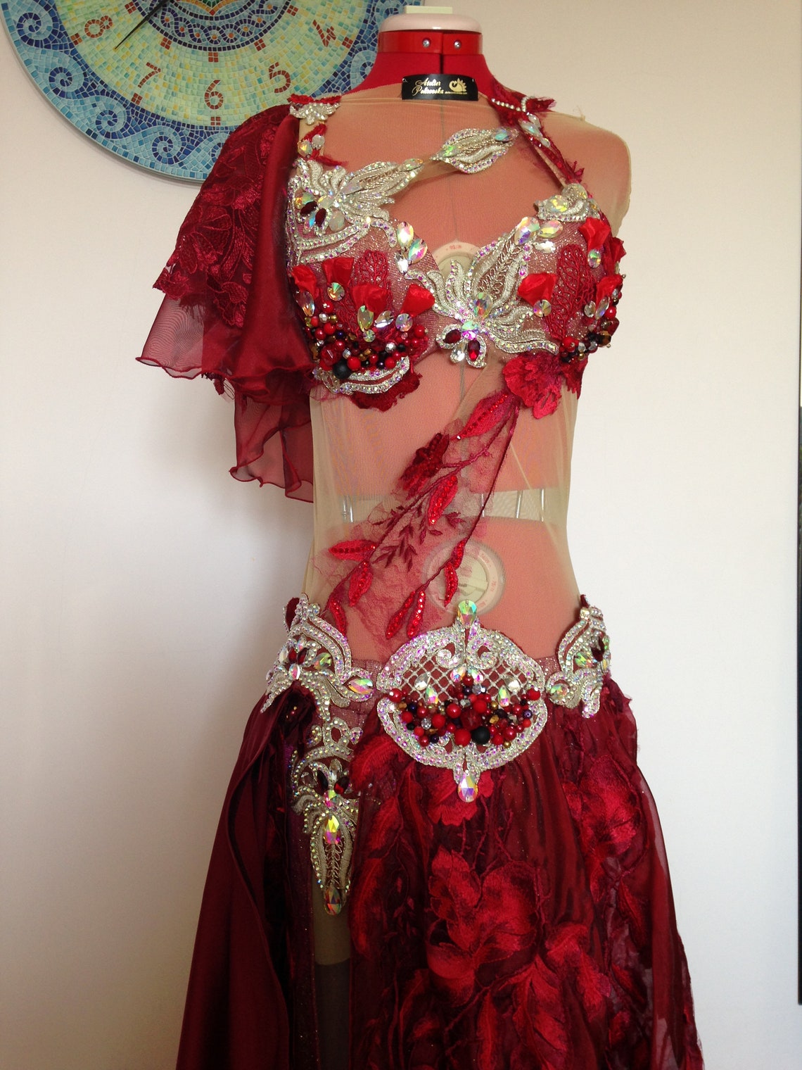 Chrysanthemum Professional Costume for Belly Dancing Etsy