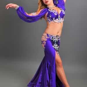 Purple Dream Professional belly dance costume from Atelier Pokrovska image 2