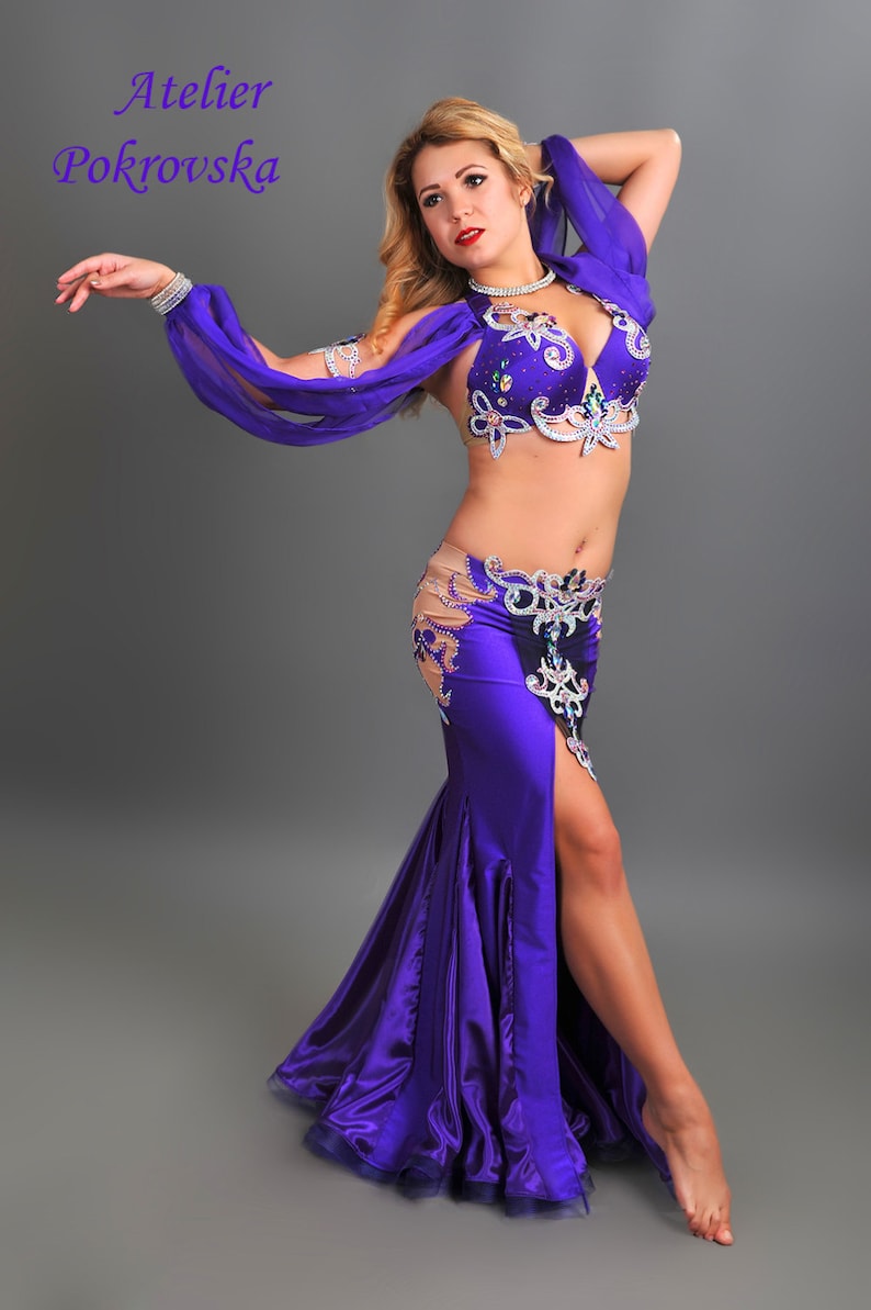 Purple Dream Professional belly dance costume from Atelier Pokrovska image 2