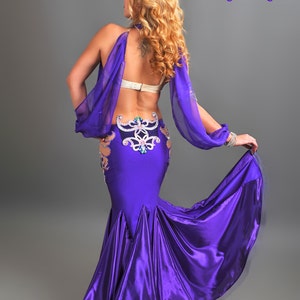 Purple Dream Professional belly dance costume from Atelier Pokrovska image 5