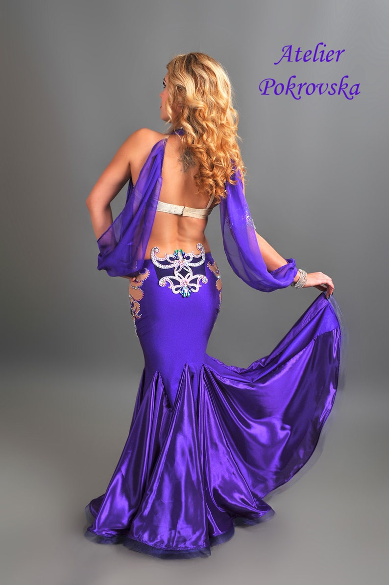 Purple Dream Professional belly dance costume from Atelier Pokrovska image 5