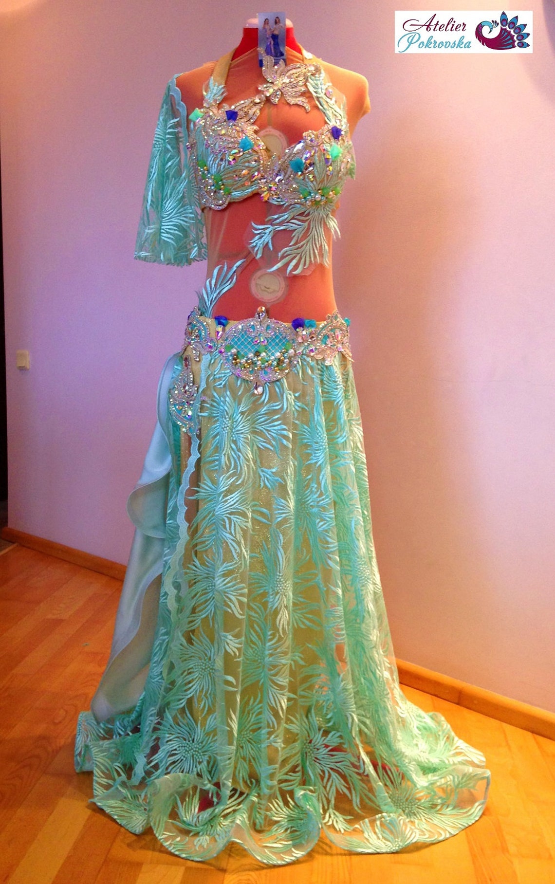 Chrysanthemum Professional Costume for Belly Dancing Etsy