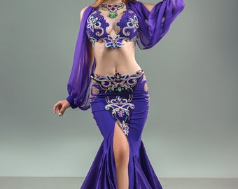 Purple Dream - Professional belly dance costume from Atelier Pokrovska