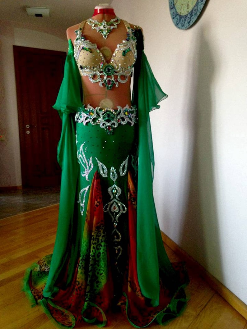 Oriental Costume Malachite for Belly Dancing. - Etsy