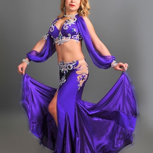 Purple Dream Professional belly dance costume from Atelier Pokrovska image 4