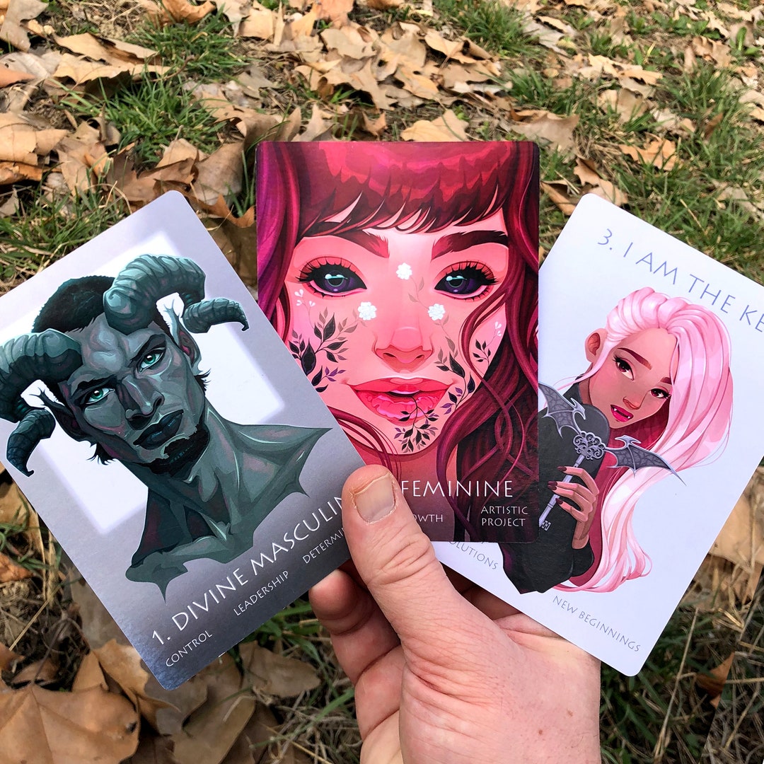 The Blue Dragonfly Oracle With Guidebook, 60 Card Indie Oracle Deck Etsy