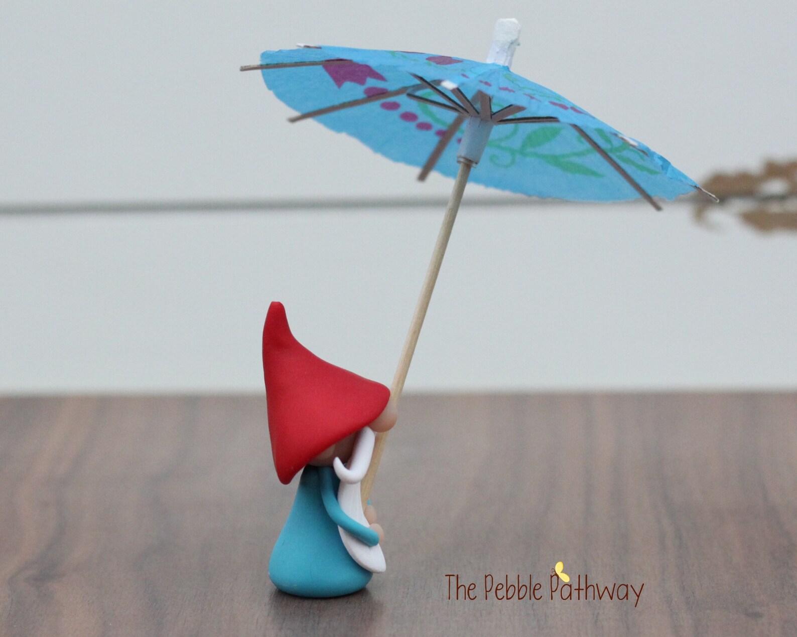 April Showers Gnome Gnome with Blue Umbrella Rainy day Etsy