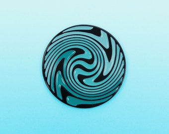 Wave Enamel Pin