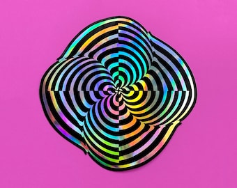 Holographic Flower Sticker