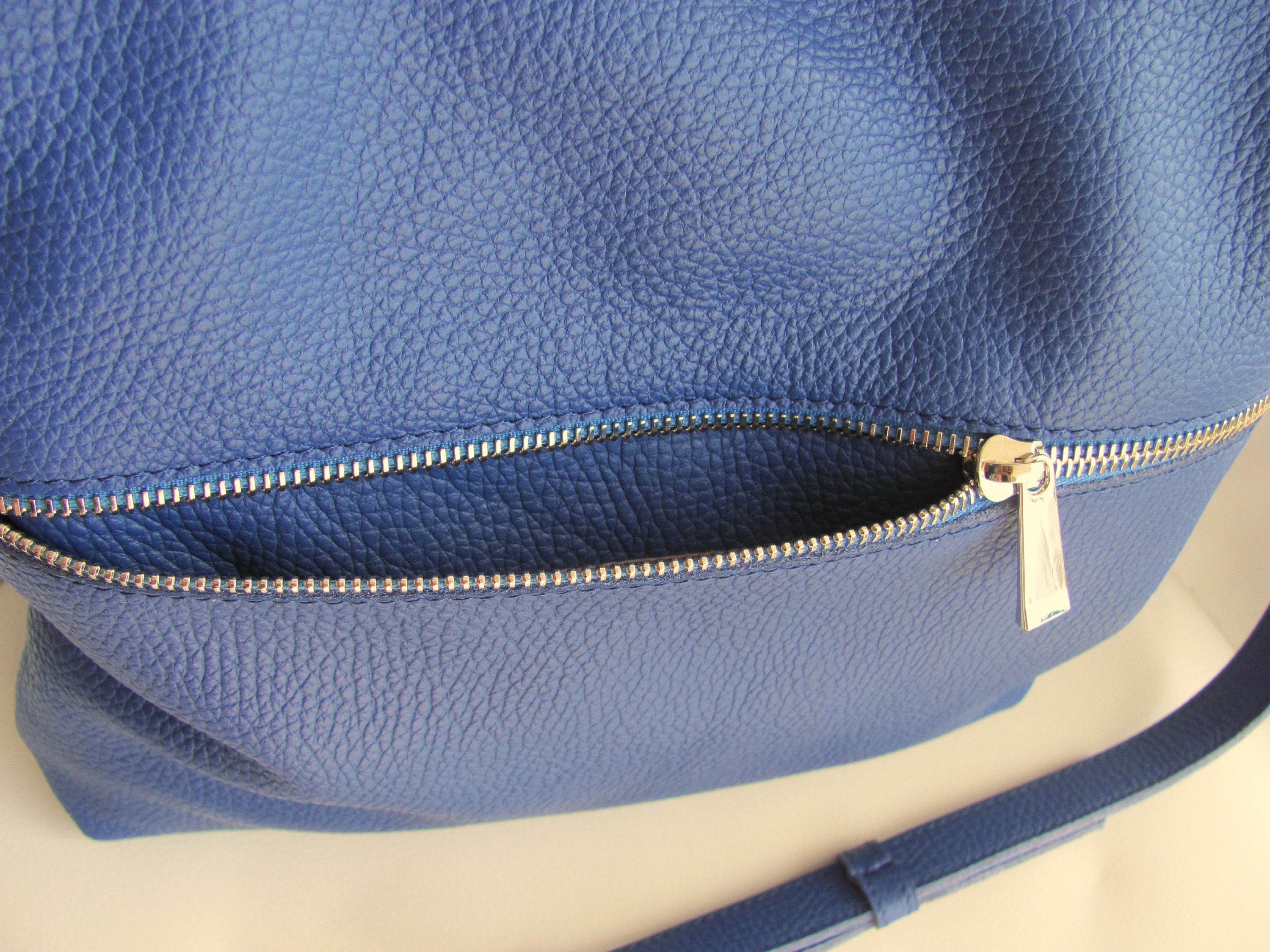 Light Blue Leather Crossbody Bag Women Crossbody Purse Medium Etsy