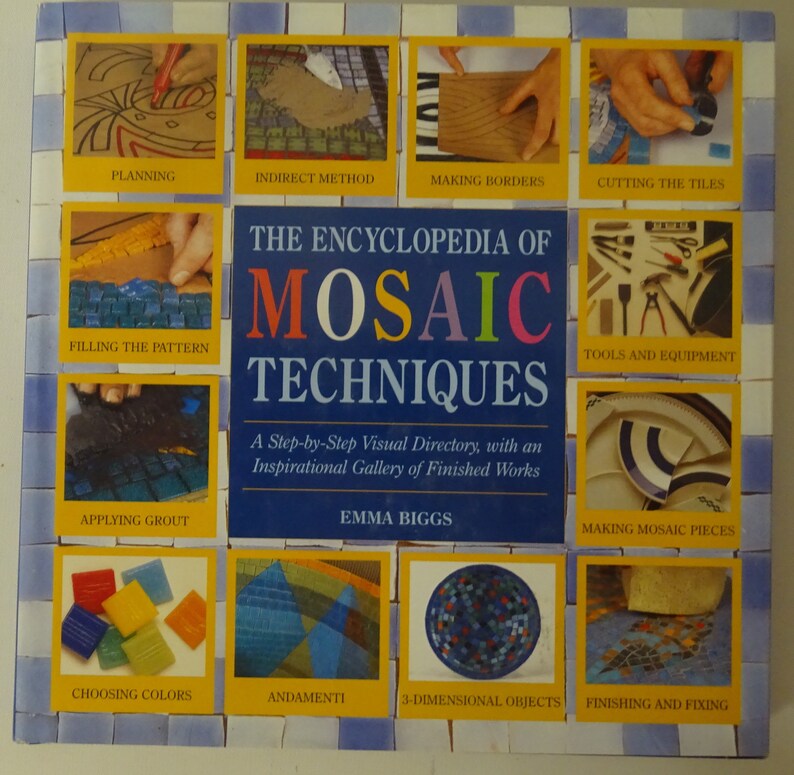 2 Books the Encyclopedia of Mosaic Techniques Hard Bound & Mosaics