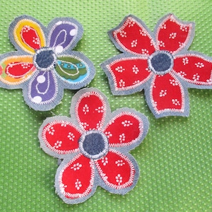 Handmade Flower Patches Denim Patch Hippy Sew on Patches Patchwork patches Textile art patches for Jeans Hats Jackets Totes Sweatshirts