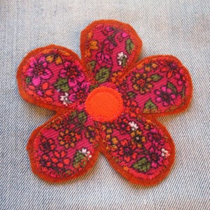 Handgemachte Blumen Aufnäher Stoffbesatz Hippy Sew on Patches Patchwork Patches Textilkunst Patches für Jeans Hüte Jacken Totes Sweatshirt
