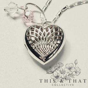 925 Sterling Silver Essential Oil Diffuser Locket Necklace