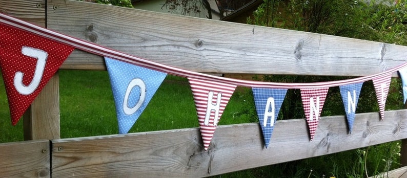 Nähanleitung Wimpelkette Bild 1