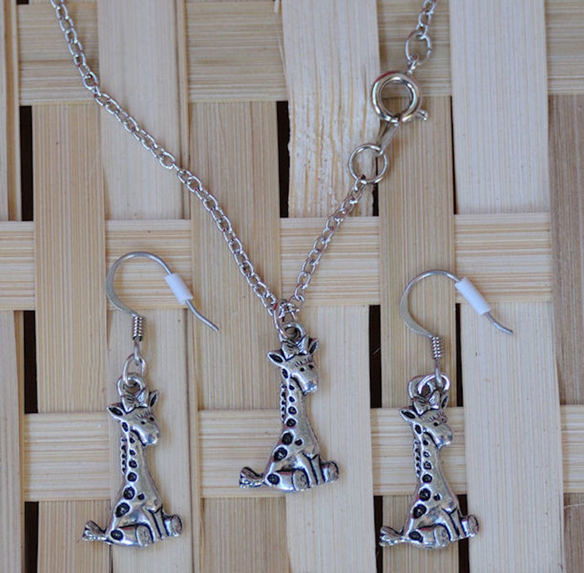 Giraffe Jewelry Giraffe Necklace Giraffe Earrings Giraffe Etsy