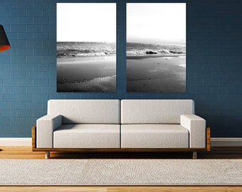 Free shipping prints set of 2 beach photography, ocean, lake, sea art